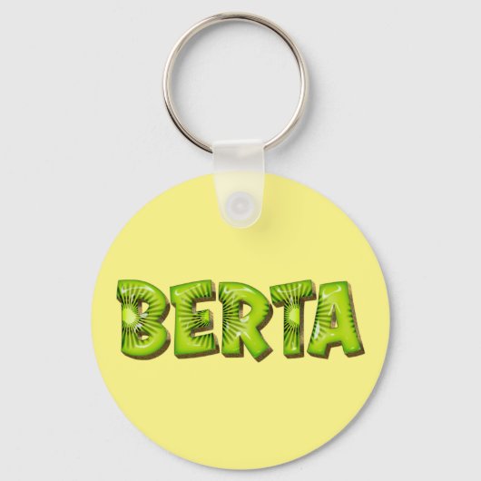 Berta Name Kiwi Design Schlüsselanhänger Sleutelhanger (Voorkant)
