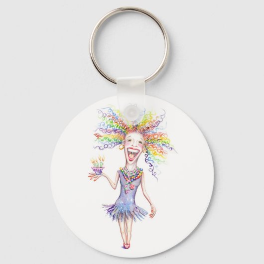 Bertha de Birthday Broad sleutelhanger (Voorkant)