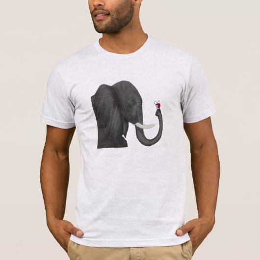 Bertha de Schattige olifant en het luike luike ins T-shirt (Voorkant)
