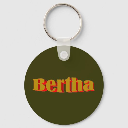 Bertha groene sleutelketen sleutelhanger (Voorkant)