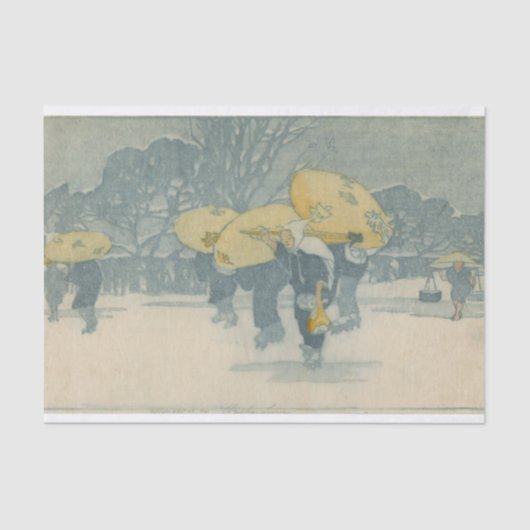 Bertha Lum Winter Tissue Paper Tissuepapier (Voorkant)