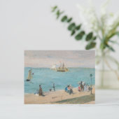 Berthe Morisot - Aan het strand, Les Petites-Dalle Briefkaart (Staand voorkant)