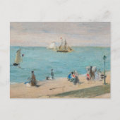 Berthe Morisot - Aan het strand, Les Petites-Dalle Briefkaart (Voorkant)