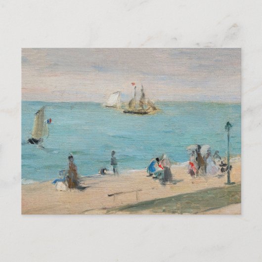 Berthe Morisot - Aan het strand, Les Petites-Dalle Briefkaart (Voorkant)