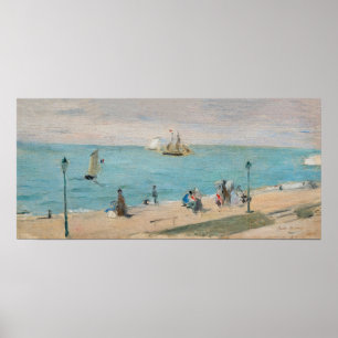 Berthe Morisot - Aan het strand, Les Petites-Dalle Poster