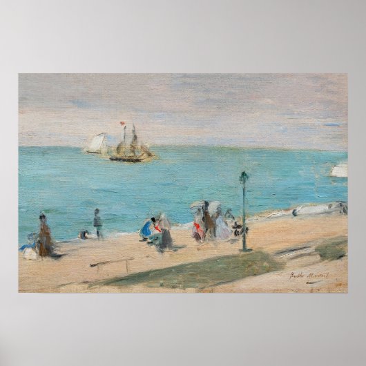 Berthe Morisot - Aan het strand, Les Petites-Dalle Poster (Voorkant)