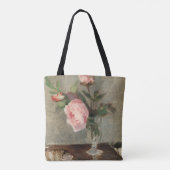 Berthe Morisot, Aesthetic peonies painting  Tote Bag (Achterkant)