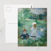 Berthe Morisot - Beside a Lake Briefkaart (Voorkant / Achterkant)