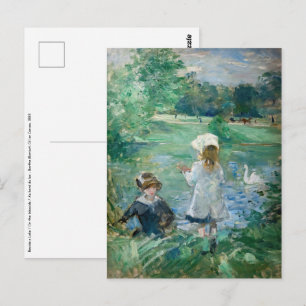 Berthe Morisot - Beside a Lake Briefkaart