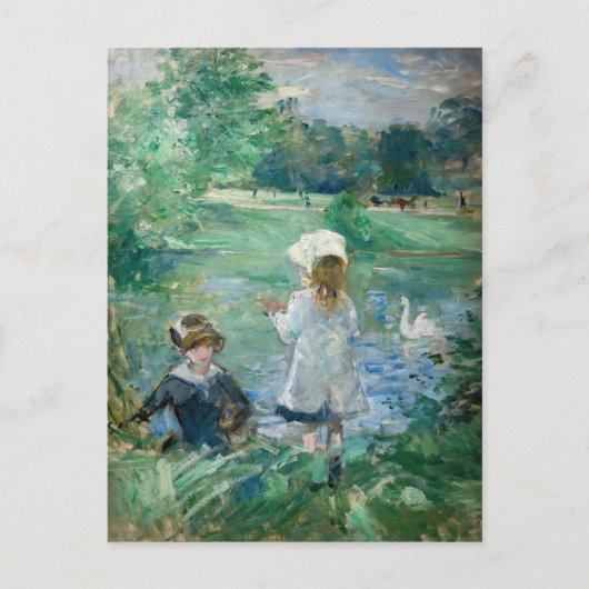 Berthe Morisot - Beside a Lake Briefkaart (Voorkant)
