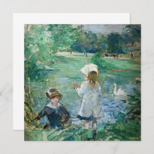 Berthe Morisot - Beside a Lake Kaart (Voorkant / Achterkant)