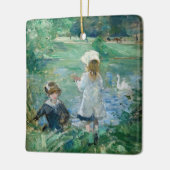 Berthe Morisot - Beside a Lake Keramisch Ornament (Links)