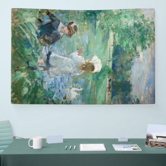 Berthe Morisot - Beside a Lake Spandoek (Beurs)