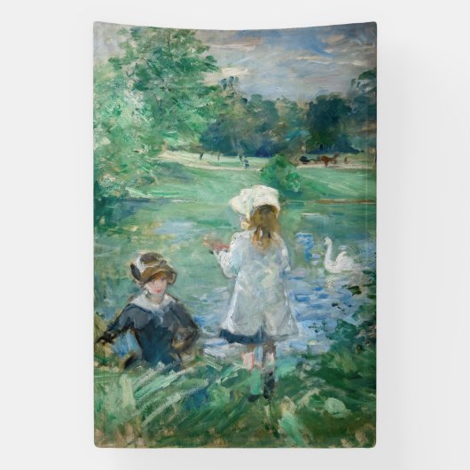 Berthe Morisot - Beside a Lake Spandoek (Verticaal)