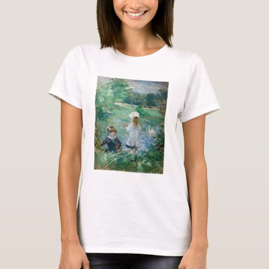 Berthe Morisot - Beside a Lake T-shirt (Voorkant)