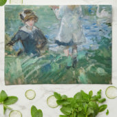 Berthe Morisot - Beside a Lake Theedoek (Gevouwen)