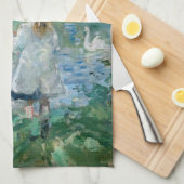 Berthe Morisot - Beside a Lake Theedoek (Quarter Fold)