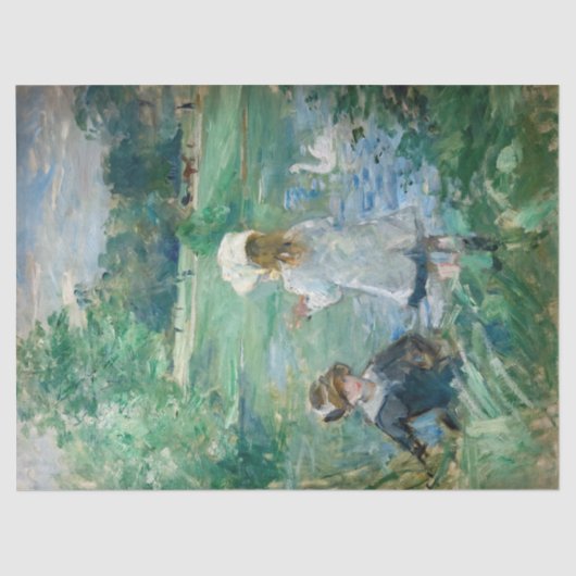Berthe Morisot - Beside a Lake Tissuepapier (Voorkant)