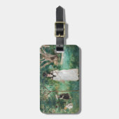 Berthe Morisot - De Butterfly Hunt Bagagelabel (Voorkant verticaal)