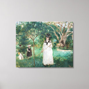Berthe Morisot - De Butterfly Hunt Canvas Afdruk