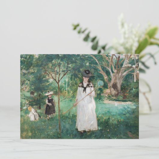 Berthe Morisot - De Butterfly Hunt Kaart (Staand voorkant)