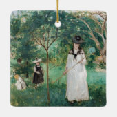 Berthe Morisot - De Butterfly Hunt Keramisch Ornament (Achterkant)