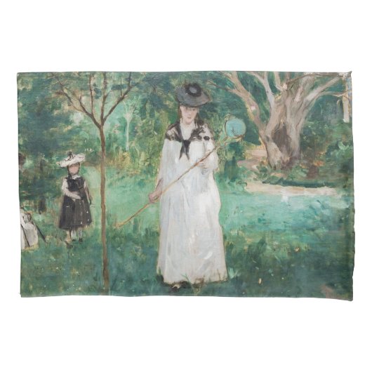 Berthe Morisot - De Butterfly Hunt Kussensloop (Voorkant)