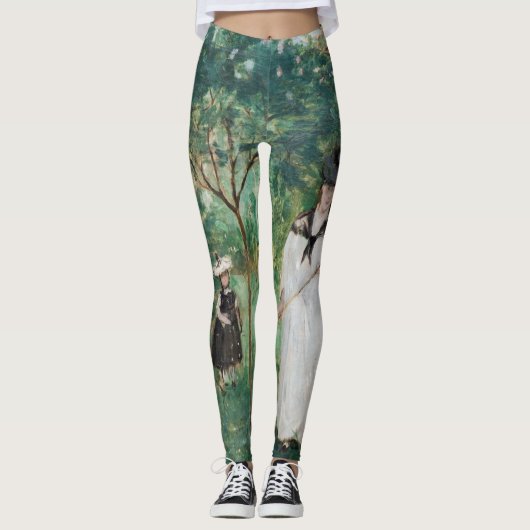 Berthe Morisot - De Butterfly Hunt Leggings (Voorkant)