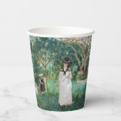 Berthe Morisot - De Butterfly Hunt Papieren Bekers (Achterkant)