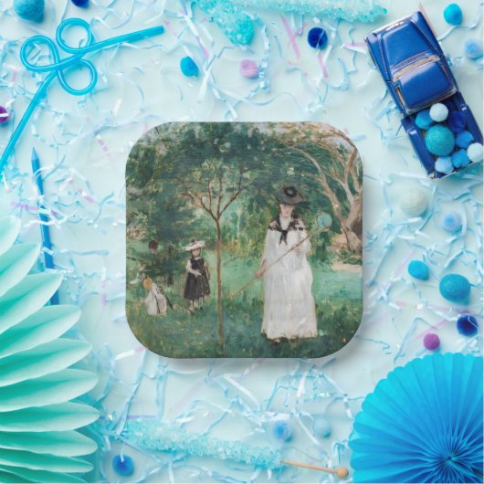 Berthe Morisot - De Butterfly Hunt Papieren Bordje (Feest)