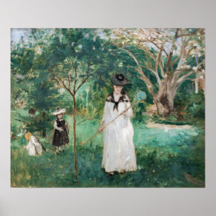 Berthe Morisot - De Butterfly Hunt Poster