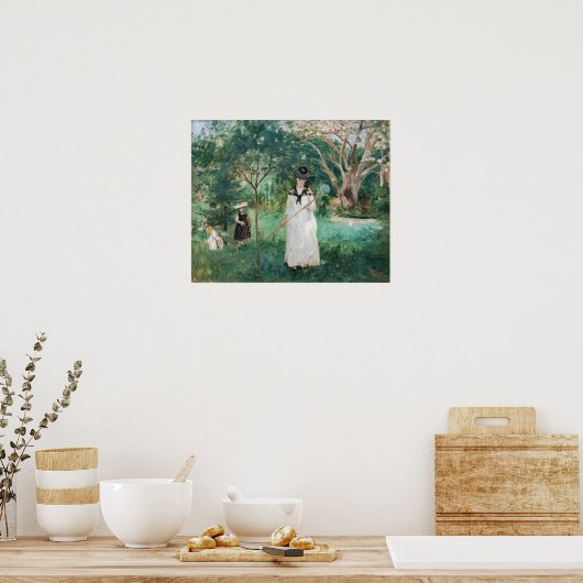 Berthe Morisot - De Butterfly Hunt Poster (Keuken)