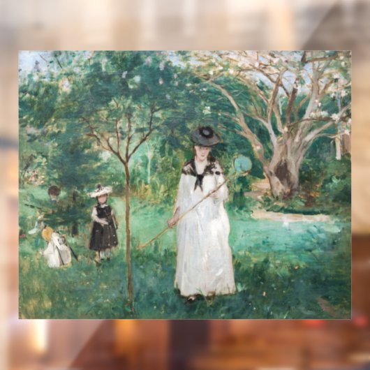 Berthe Morisot - De Butterfly Hunt Raamsticker (Vel 2)