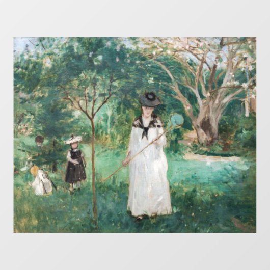Berthe Morisot - De Butterfly Hunt Raamsticker (Vel)