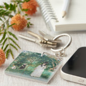 Berthe Morisot - De Butterfly Hunt Sleutelhanger (Voorkant Rechts)