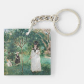 Berthe Morisot - De Butterfly Hunt Sleutelhanger (Achterkant)