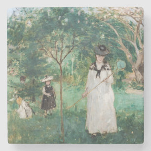 Berthe Morisot - De Butterfly Hunt Stenen Onderzetter
