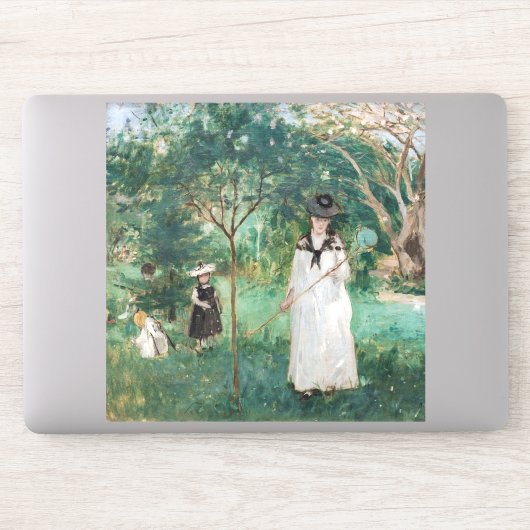 Berthe Morisot - De Butterfly Hunt Sticker (Computer)