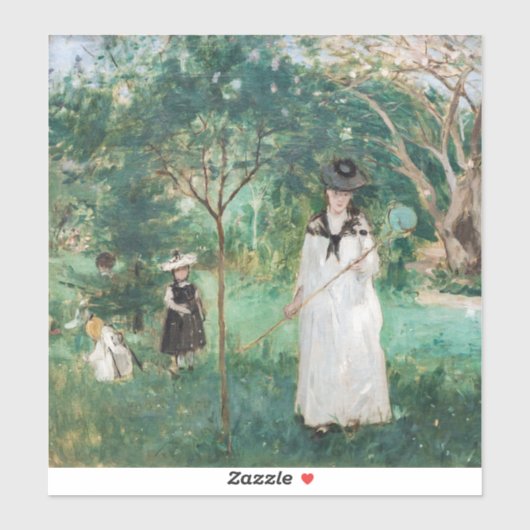 Berthe Morisot - De Butterfly Hunt Sticker (Vel)