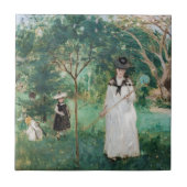 Berthe Morisot - De Butterfly Hunt Tegeltje (Voorkant)