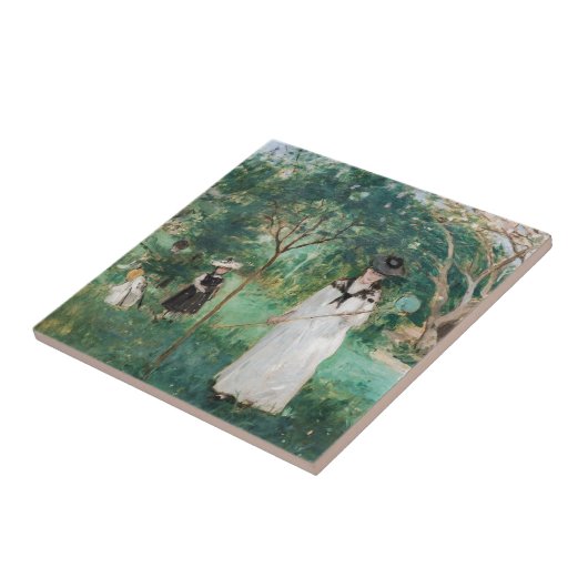 Berthe Morisot - De Butterfly Hunt Tegeltje (Zijkant)