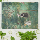 Berthe Morisot - De Butterfly Hunt Theedoek (Gevouwen)