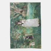 Berthe Morisot - De Butterfly Hunt Theedoek (Verticaal)