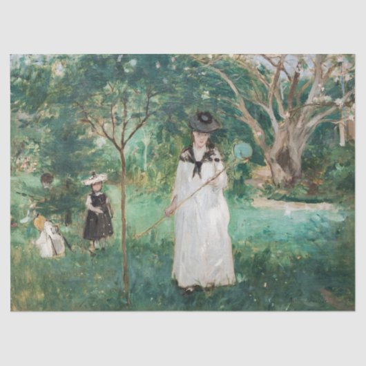 Berthe Morisot - De Butterfly Hunt Tissuepapier (Voorkant)