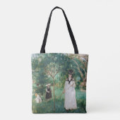 Berthe Morisot - De Butterfly Hunt Tote Bag (Achterkant)