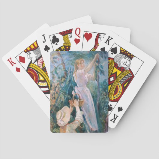 Berthe Morisot - De Cherry Picker Pokerkaarten (Achterkant)