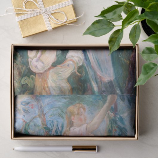 Berthe Morisot - De Cherry Picker Tissuepapier (Geschenk)