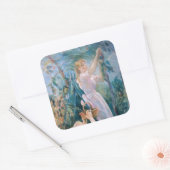 Berthe Morisot - De Cherry Picker Vierkante Sticker (Envelop)