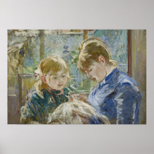 Berthe Morisot - De dochter van de kunstenaar, Jul Poster