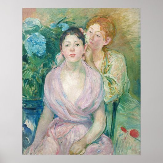 Berthe Morisot - De Horstensia / De twee zussen Poster (Voorkant)